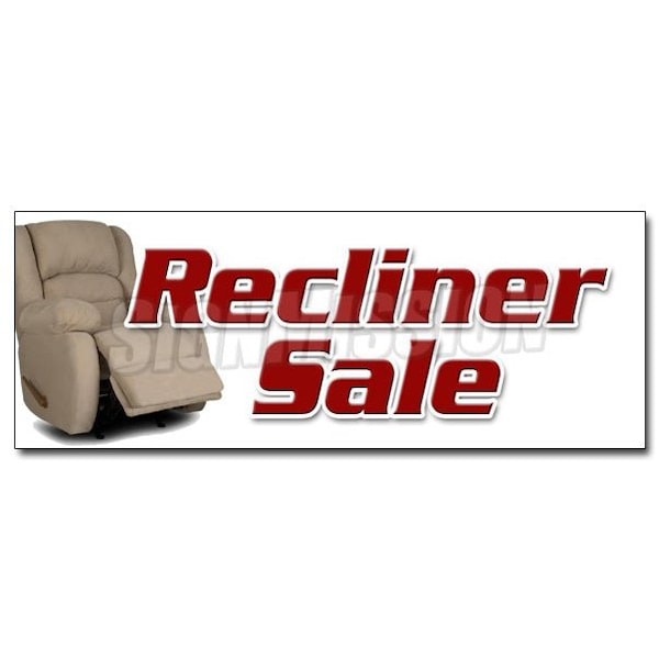 Signmission RECLINER SALE DECAL sticker furniture chairs sofa coffee tables lazyboy, D-12 Recliner Sale D-12 Recliner Sale - main